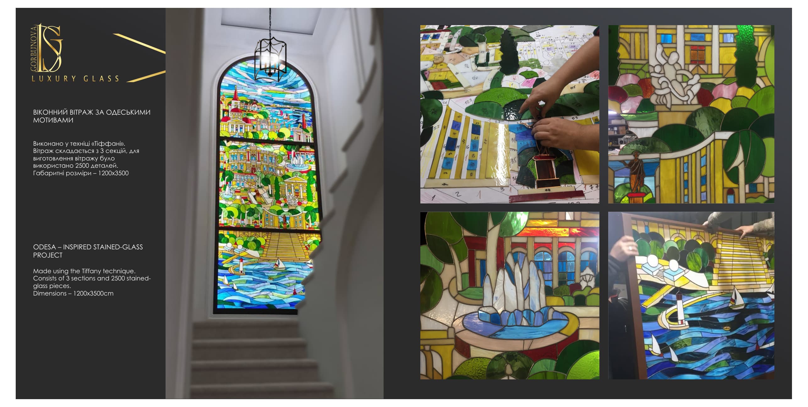 Odessa inspired stained glass project